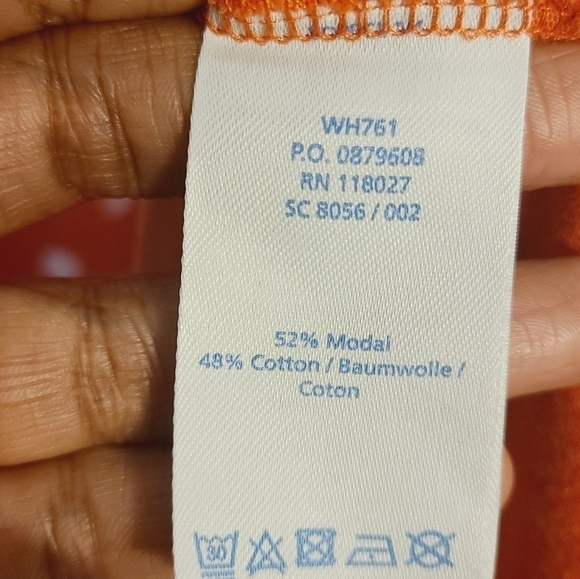 Boden | Women's Orange & White Polka Dot Weekend Jersey Dress (US Size 6P) - Picture 5 of 11